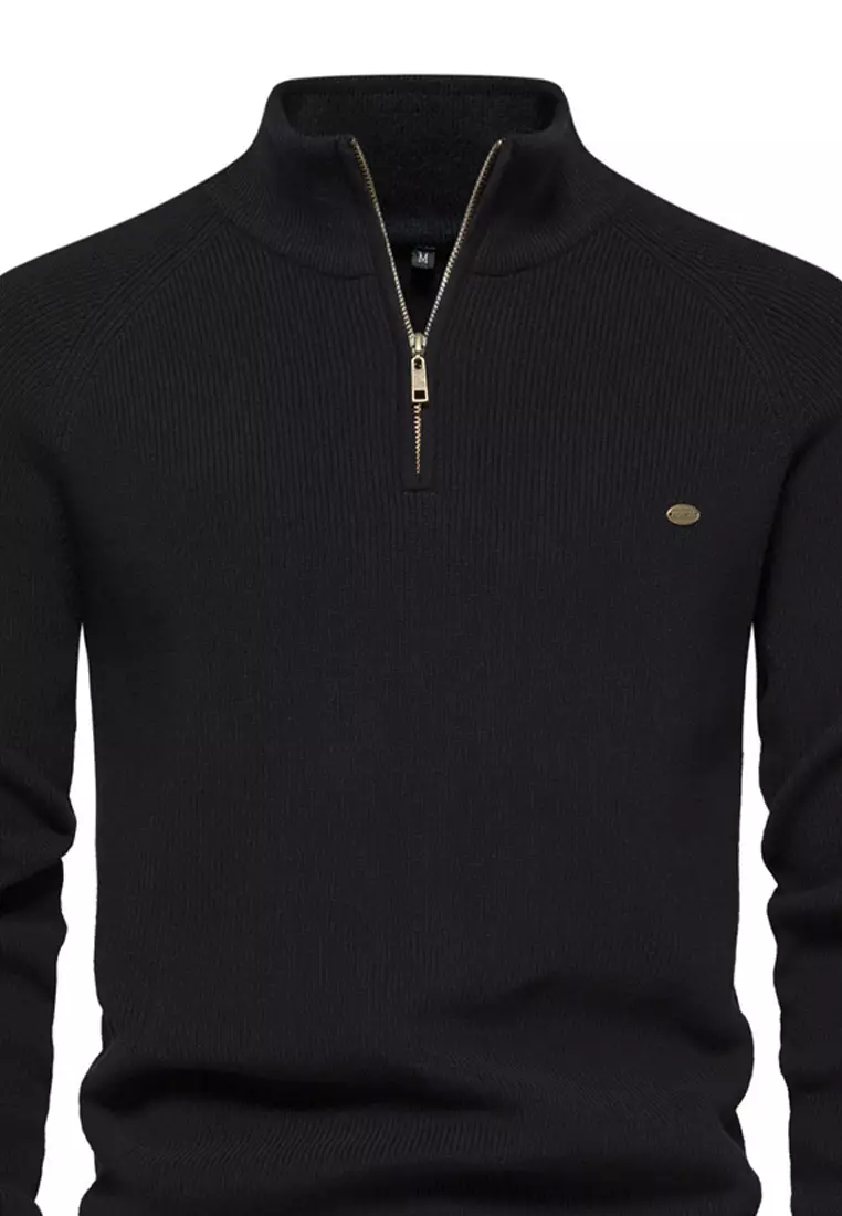 Stand Collar Slim Fit Sweater AX-Y832