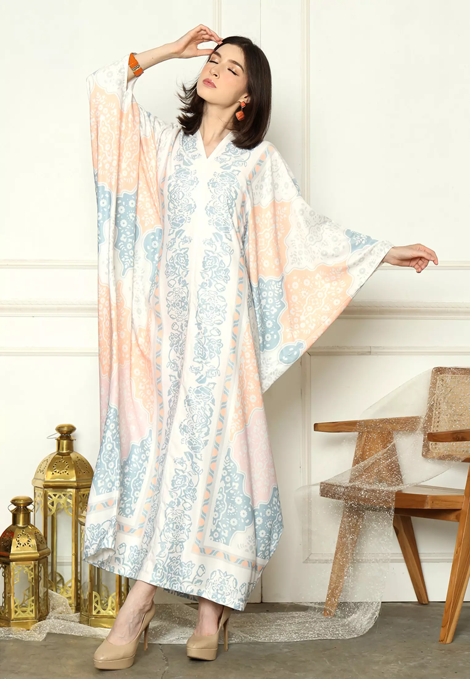 Kanzi Exclusive Long Sleeve Batik Kaftan