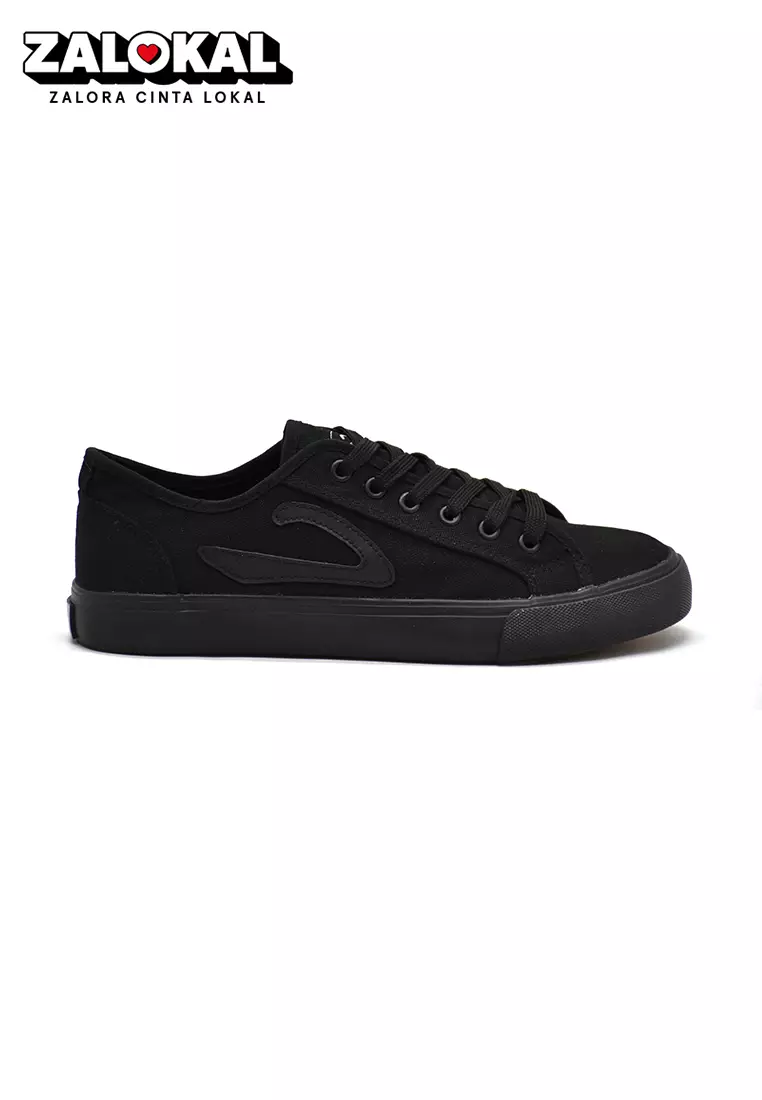 Carvil Sepatu Pria Vino-SM Black/Black