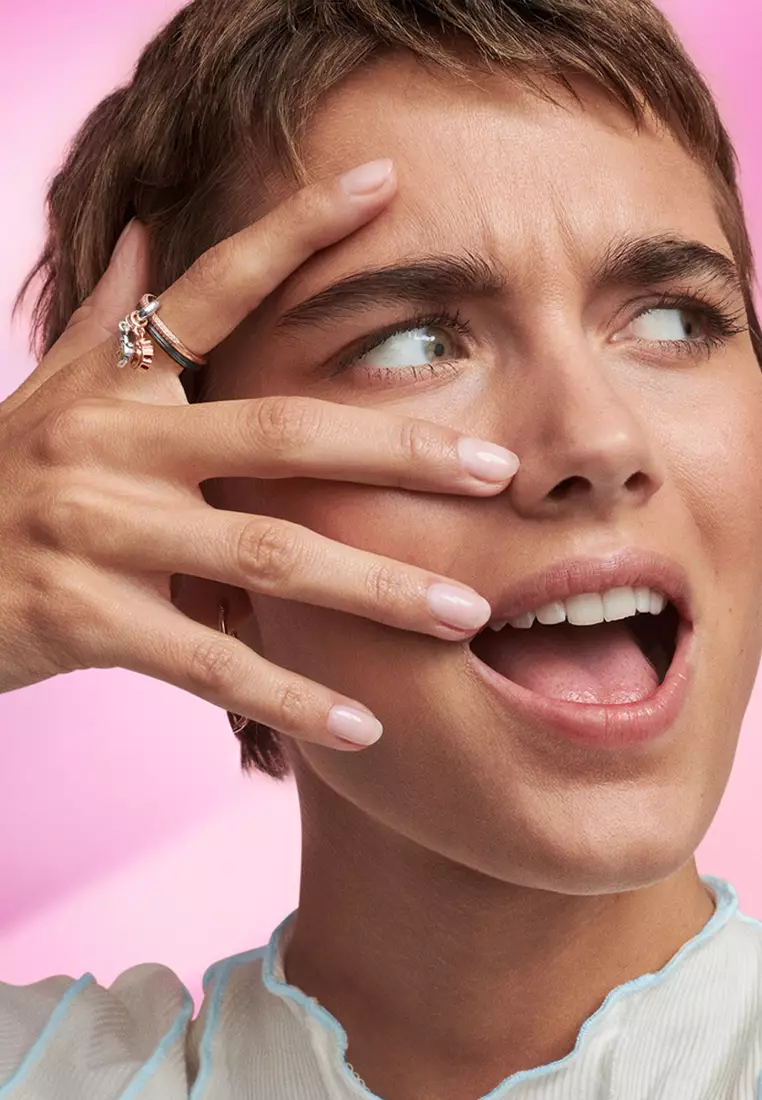 Pandora ME 14K Rose Gold-Plated Pavé Ring