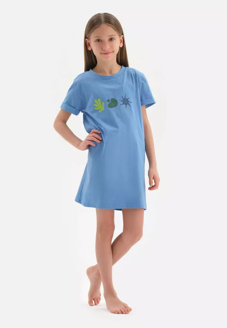 Girls short best sale sleeve nightie