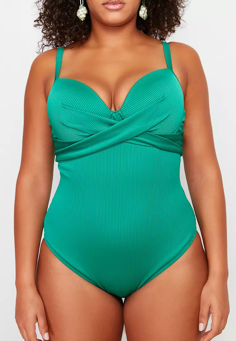 Plus Size Balconette Swimsuit