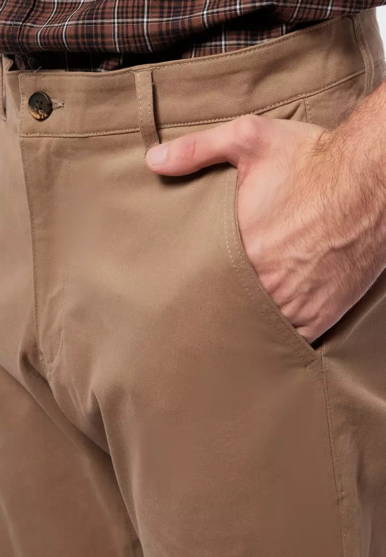 Basic Slim Straight Chinos Pants