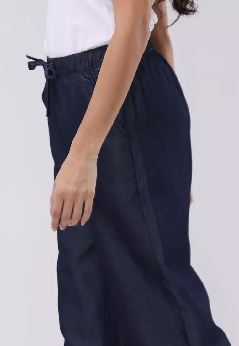Denim Wide Leg Pants
