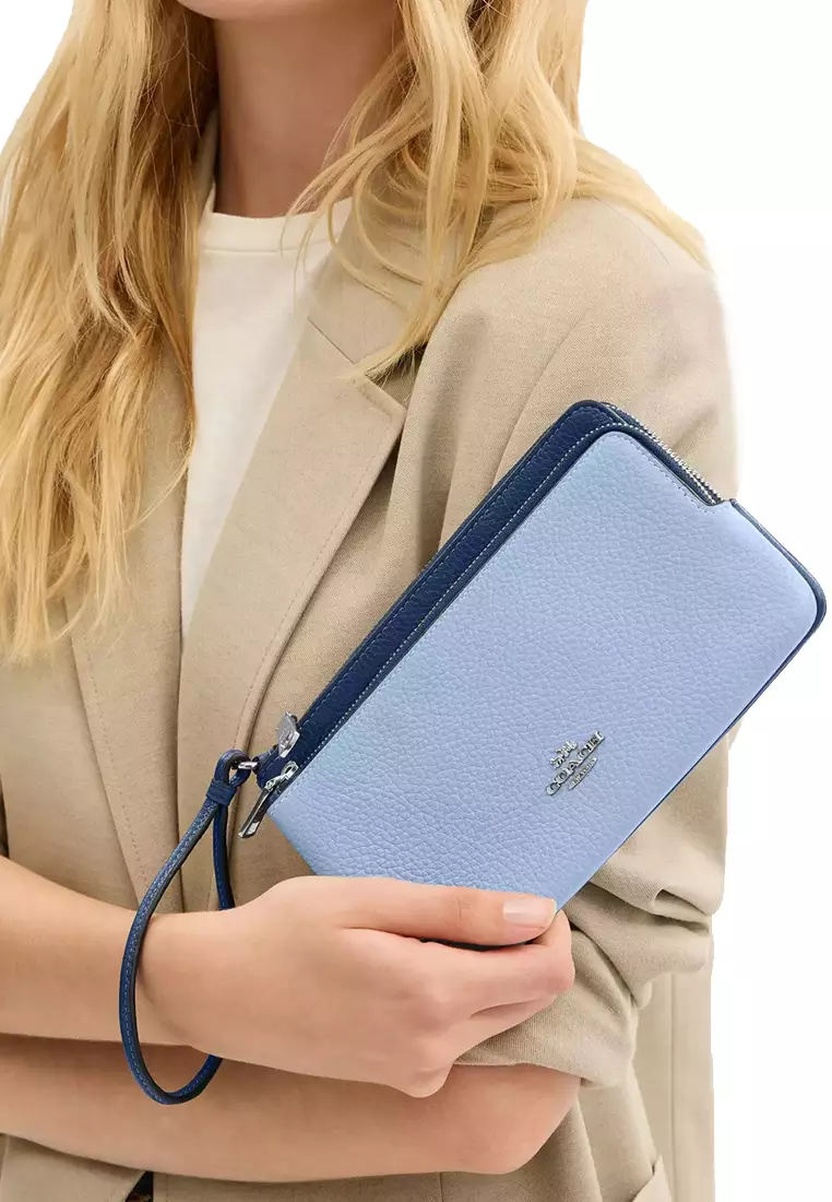 長財布 COACH Double Zip Wallet In Colorblock CU921 COACH® Outlet | Double Zip Wallet In Colorblock
