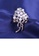 Glamorousky white Fashion and Elegant Plated Gold Floral Imitation Pearl Brooch with Cubic Zirconia D226DACDD13836GS_3