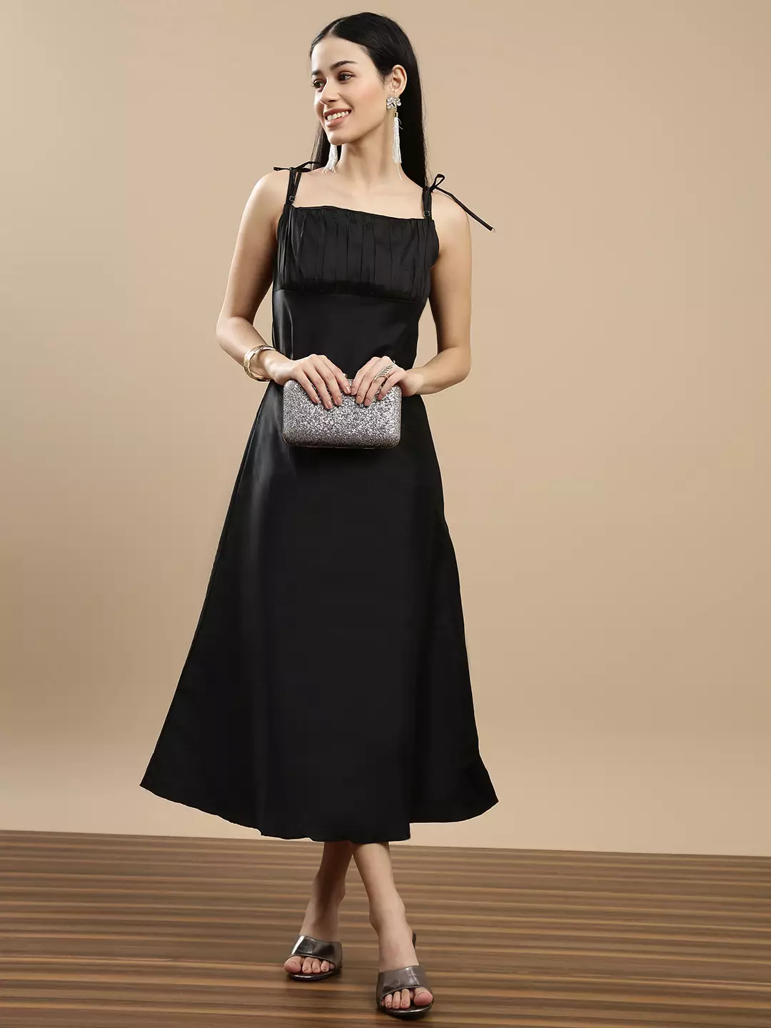 Chanira Viola Dress - Black