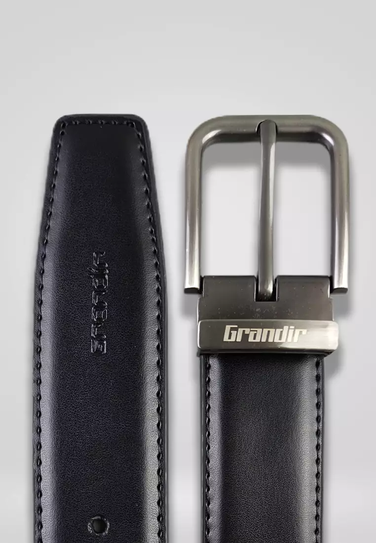 Grandir Ikat Pinggang Pria Kulit Sintetis Premium Sabuk Gesper Men Belt P