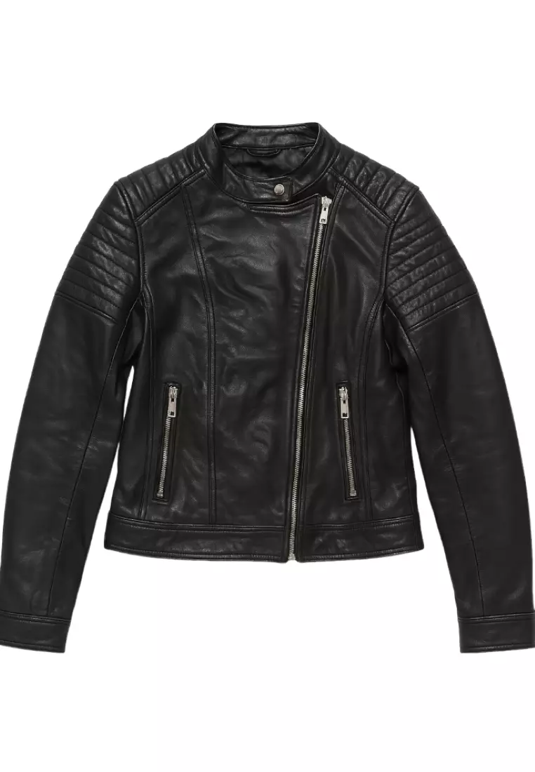 Real Leather Jacket Black- Lamb skin Jacket- Jacket for Men- Oxhide RACER