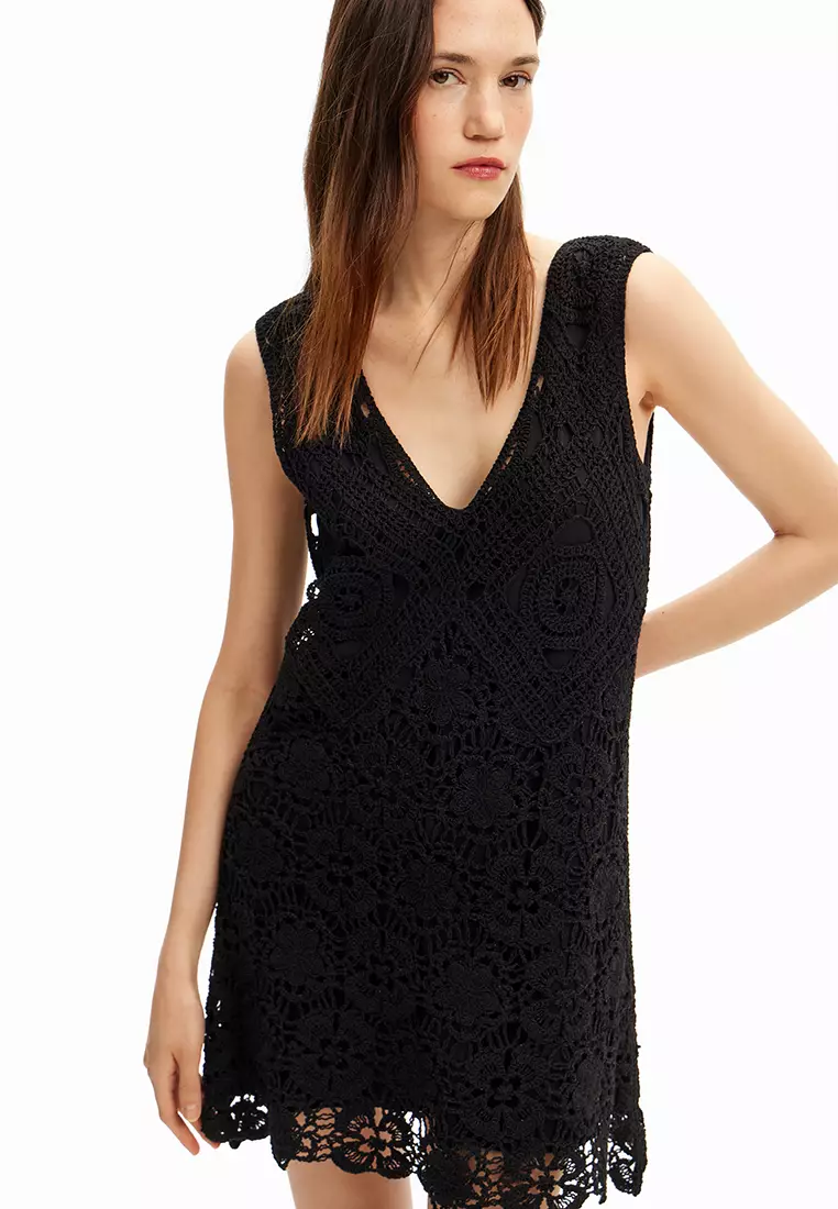 Buy Desigual Desigual Woman Crochet short dress. 2026 Online | ZALORA  Philippines