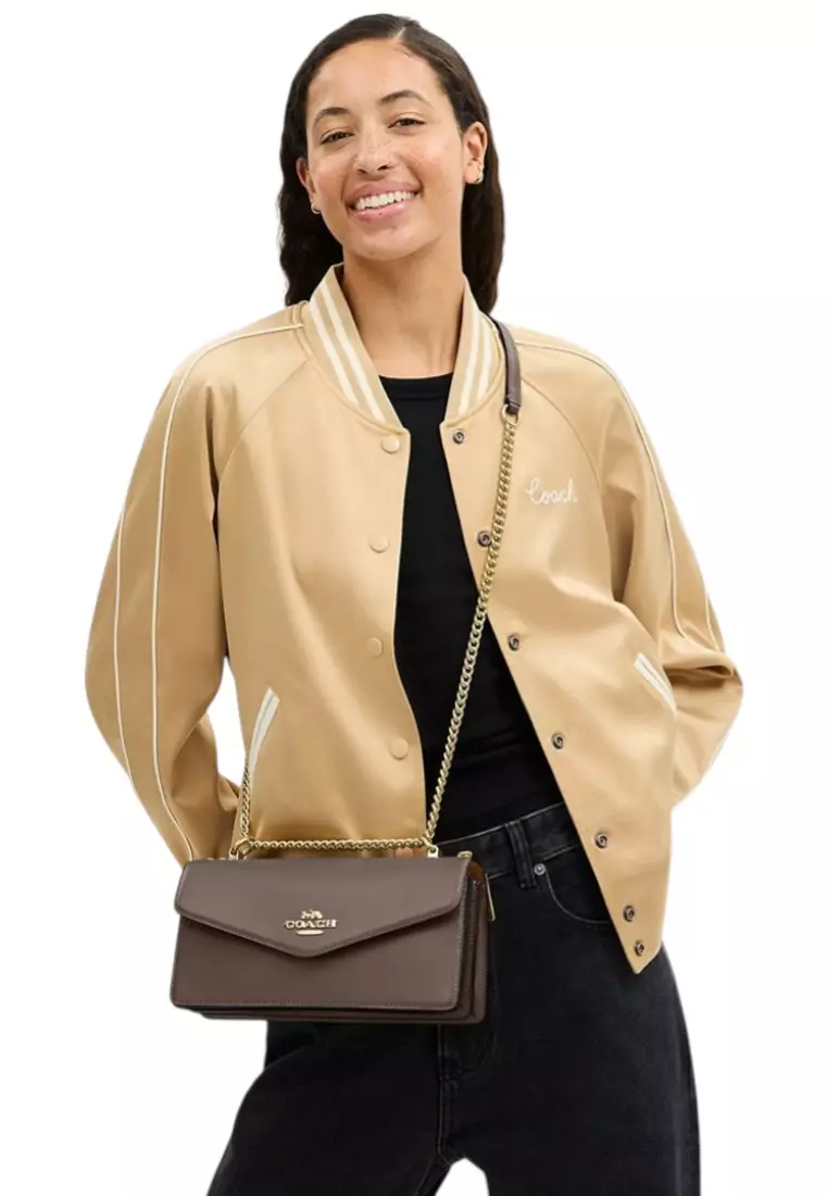 Klare Envelope Crossbody Bag - Dark Stone