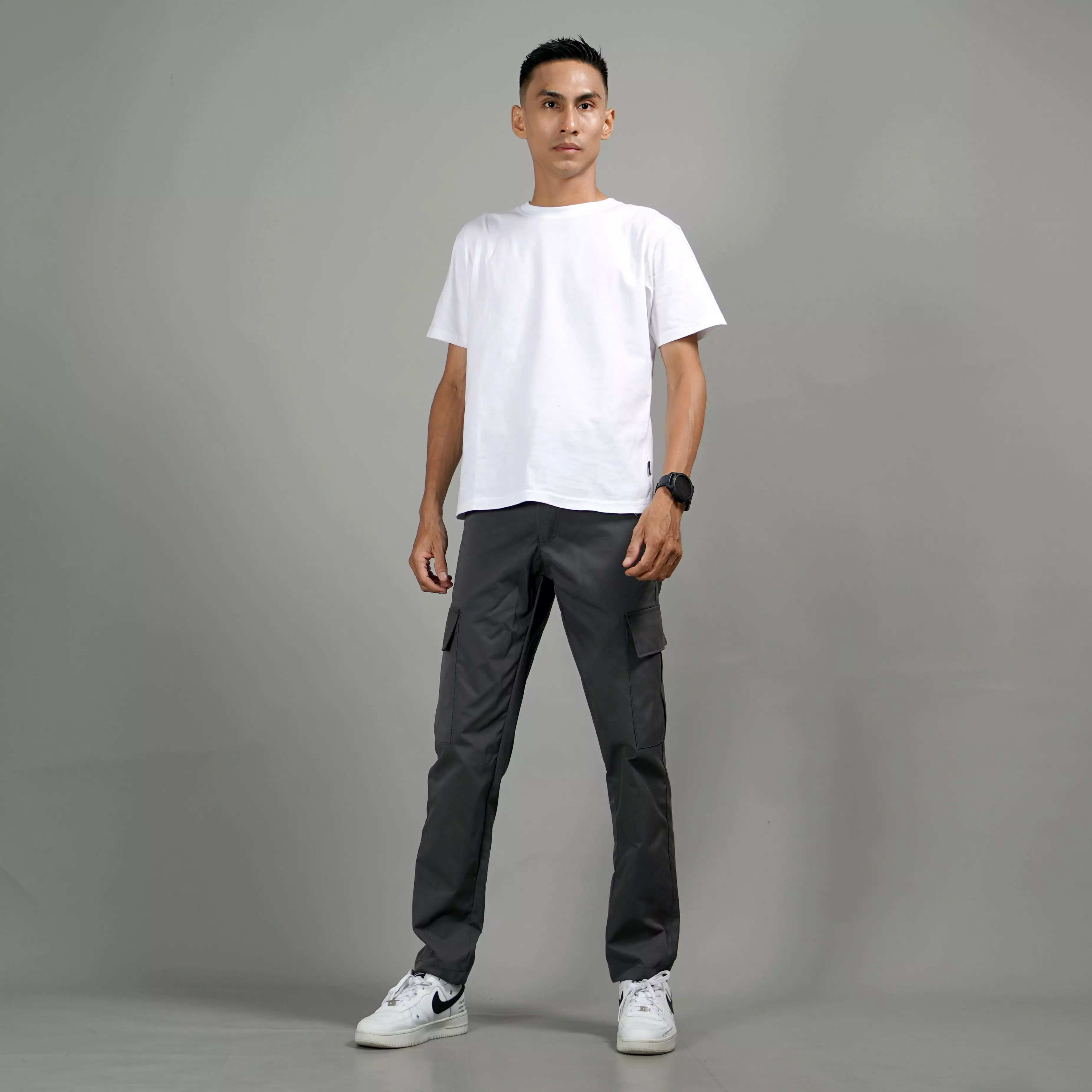  RAYMOND Celana Tactical Celana Cargo Pria Cargo Pants Pria - GREY