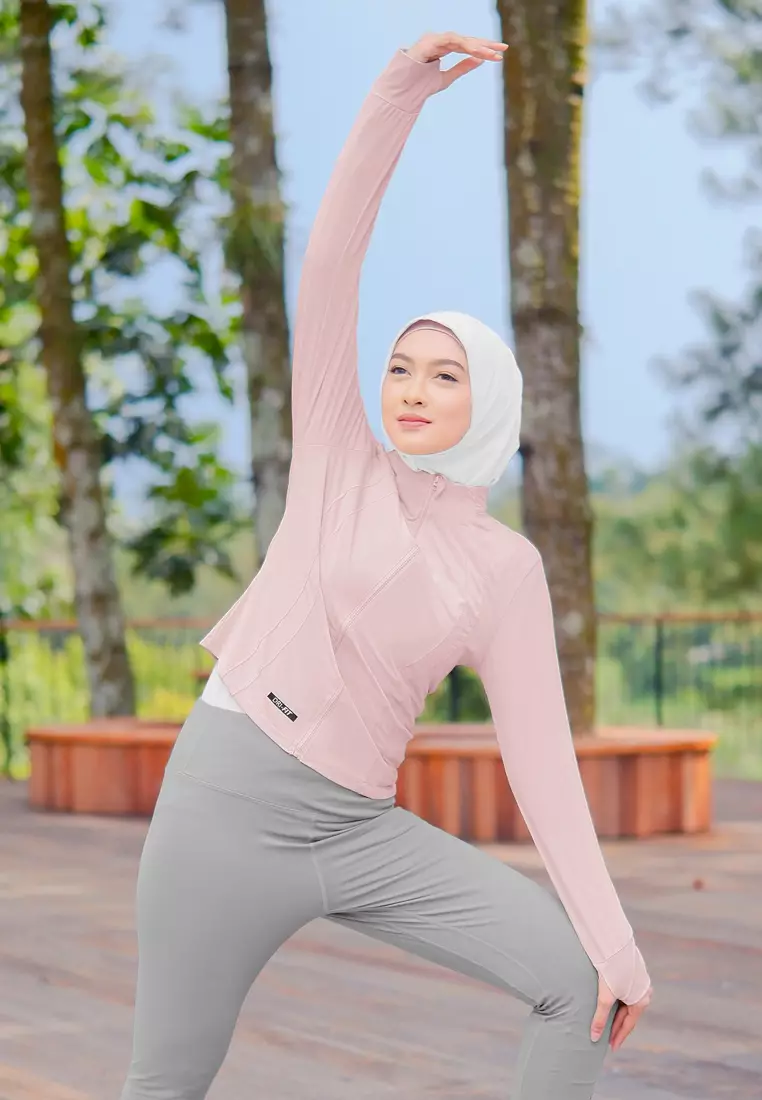 Zelena - Cleo Dryfit Jacket | Jaket Olahraga Wanita Slim Fit - Bright Pink