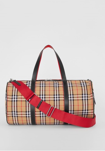 Buy Burberry Burberry Large Vintage Check Barrel Bag Online Zalora Malaysia