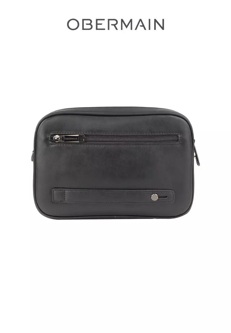 Men's Clutch Synthetic Leather Black