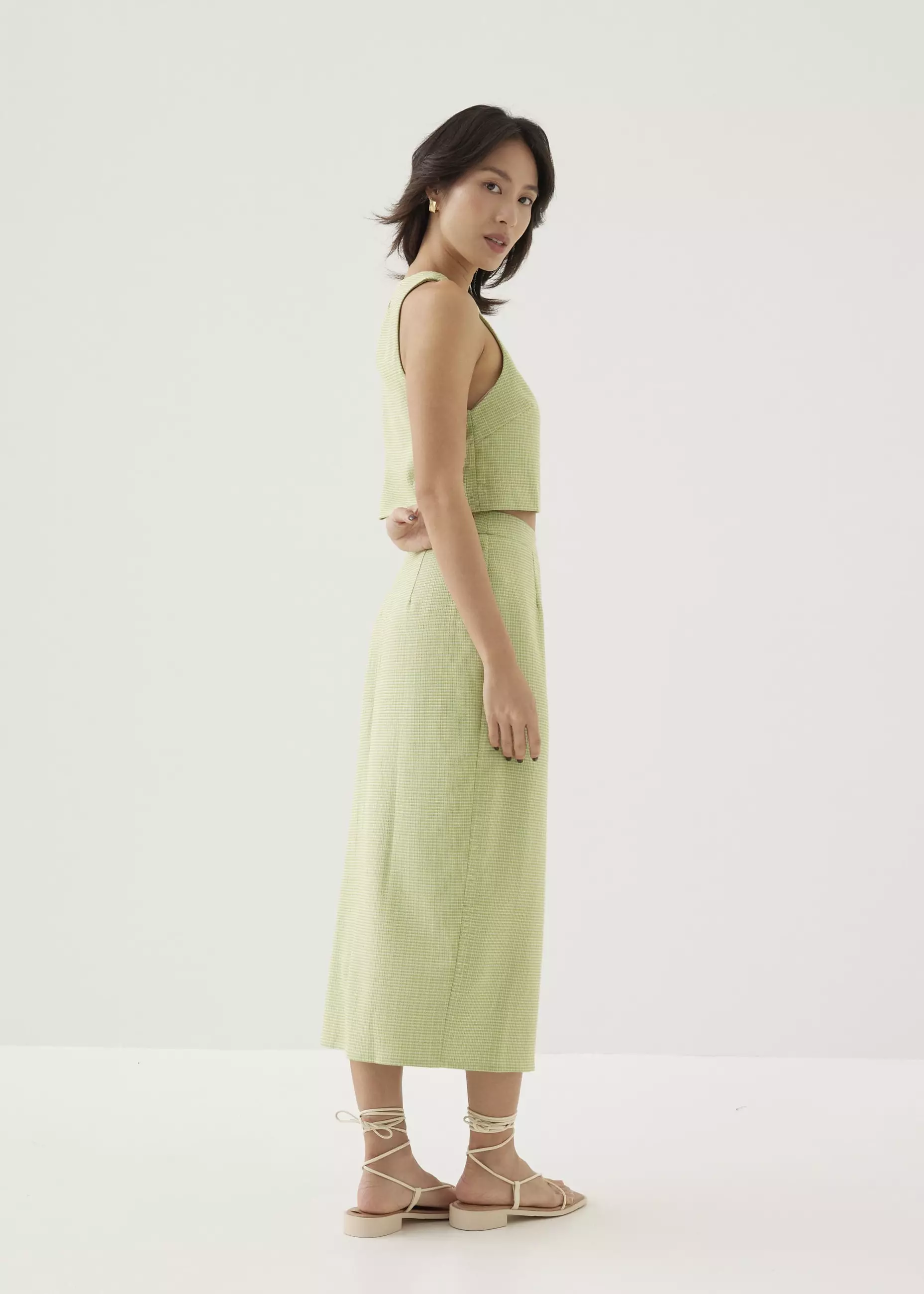 Rok Wanita - Alissa Tweed Column Midi Skirt