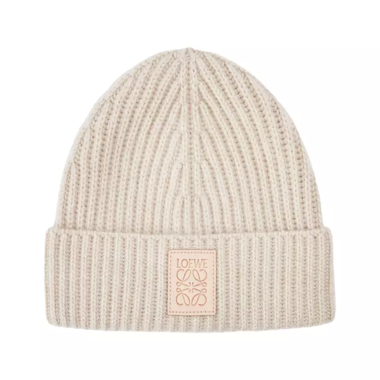 Patch Cashmere Beanies Light Beige