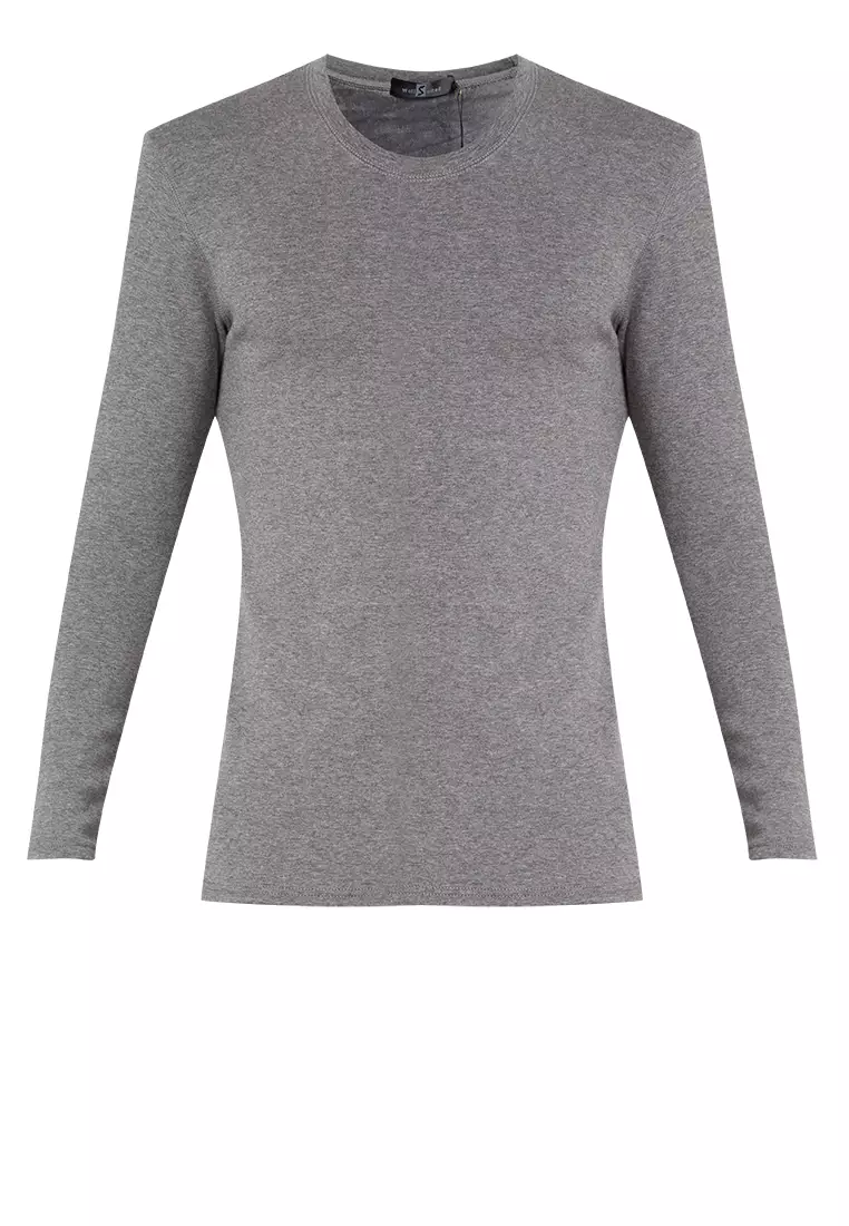 Crew Neck Velvet Lined Thermal Shirt