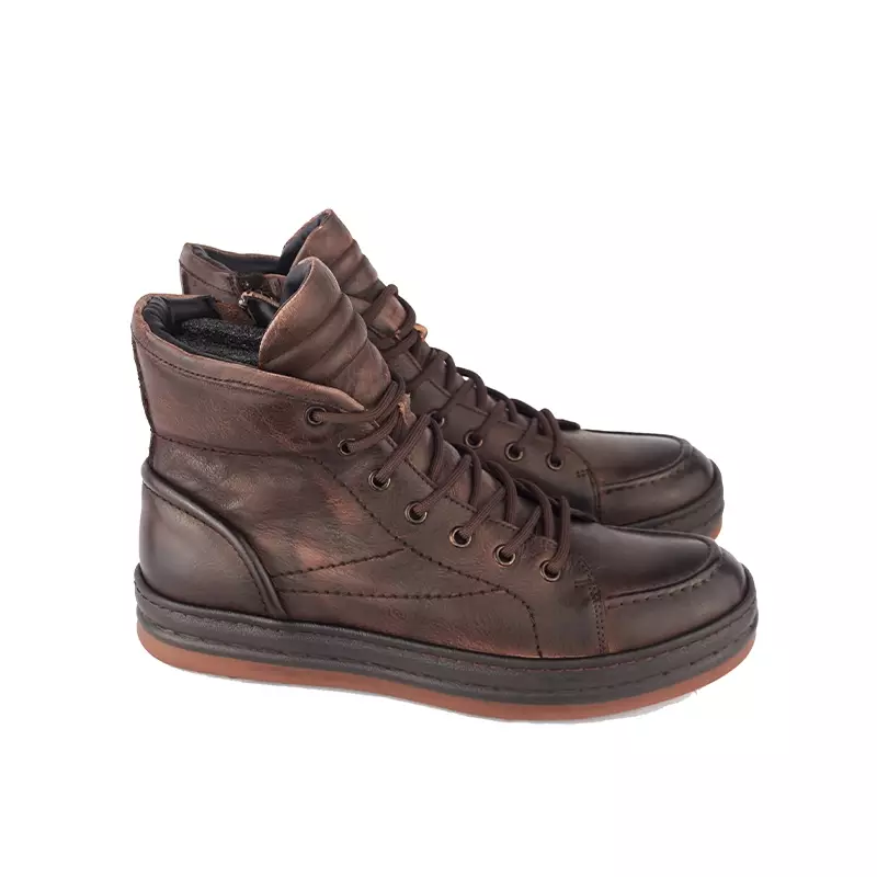 Sepatu Pria Boots Casual Gino Mariani Jacob Brown