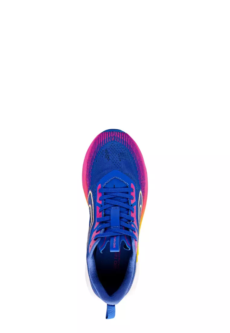 910 Nineten Aurorun City Sepatu Lari - Biru/Ungu/Jingga