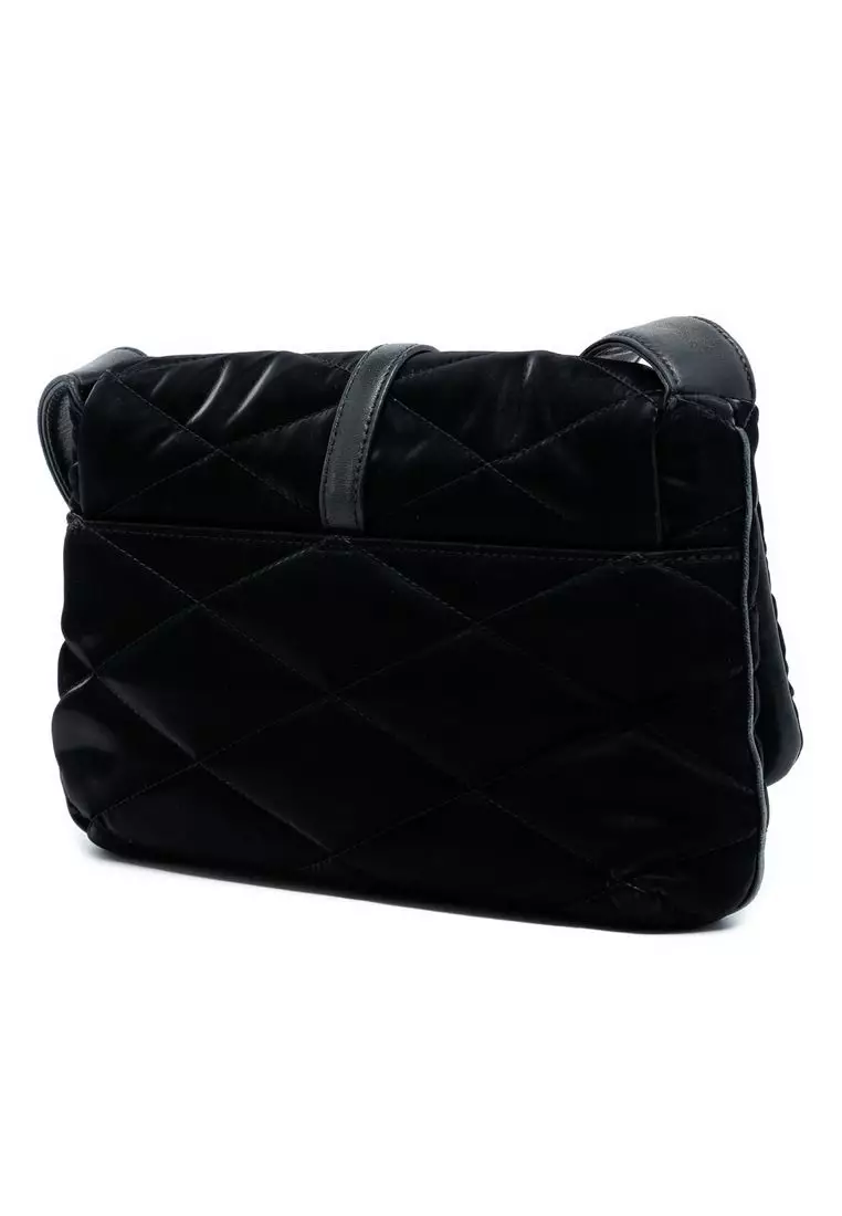 Pre-Loved Saint Laurent Quilted Satin Le 57 Shoulder Bag