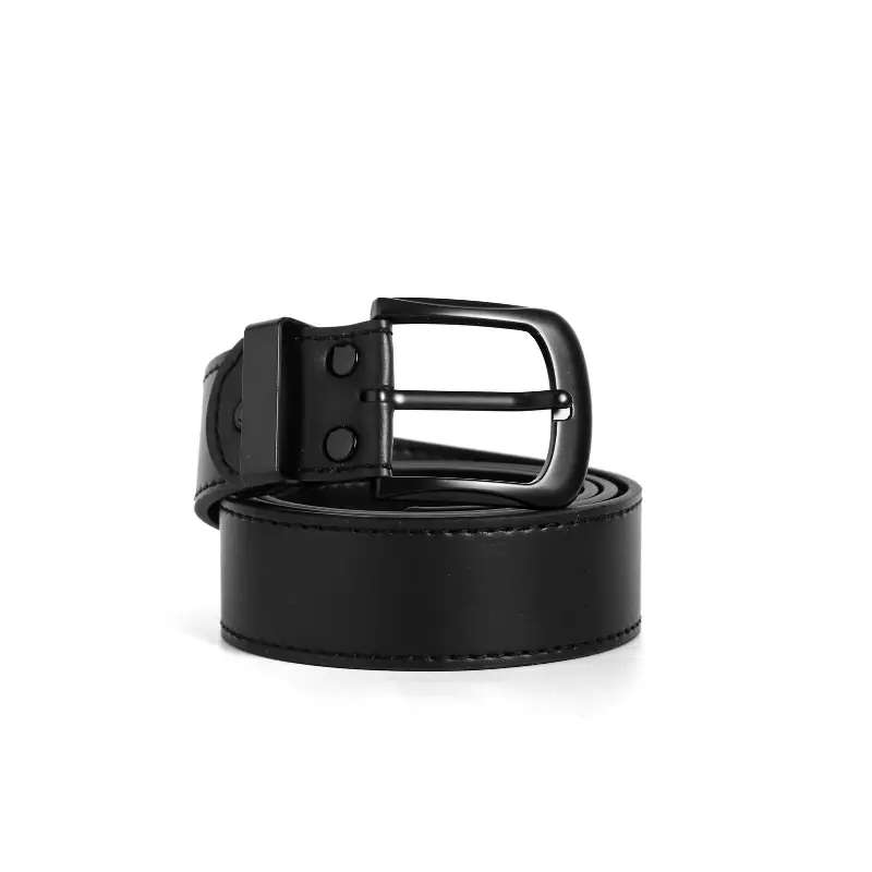Cogen Ban Pinggang Pria Belt Gesper Ikat Pinggang Hitam Black Kulit