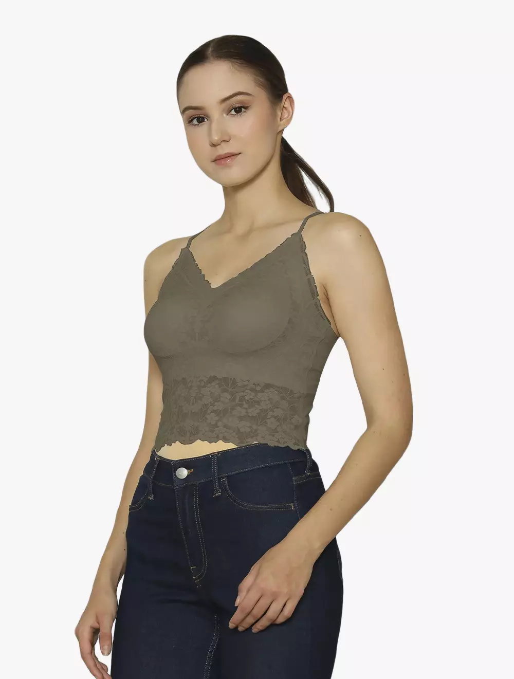 CYNTHIA CHARMY 3 PER 4 CUP CAMISOLE - Brown