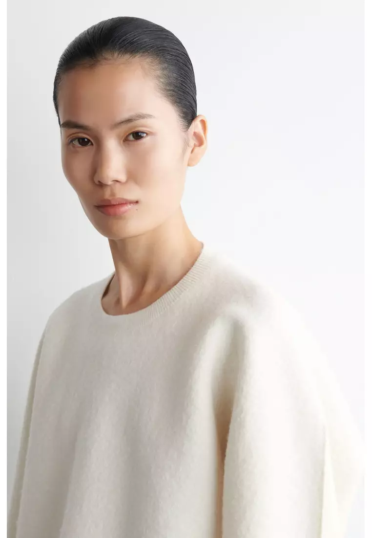 BOILED-WOOL CREW-NECK JUMPER