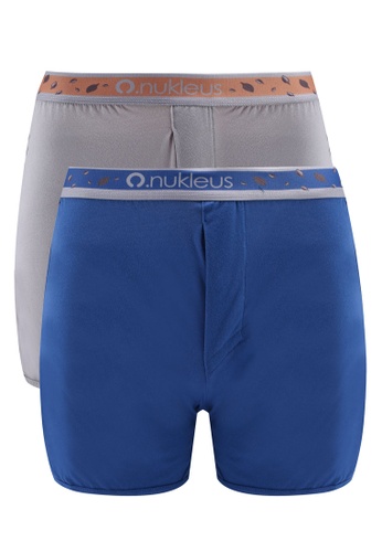 Nukleus grey and blue Seed of Greatness Men Boxers AB5F9USA0A4875GS_1