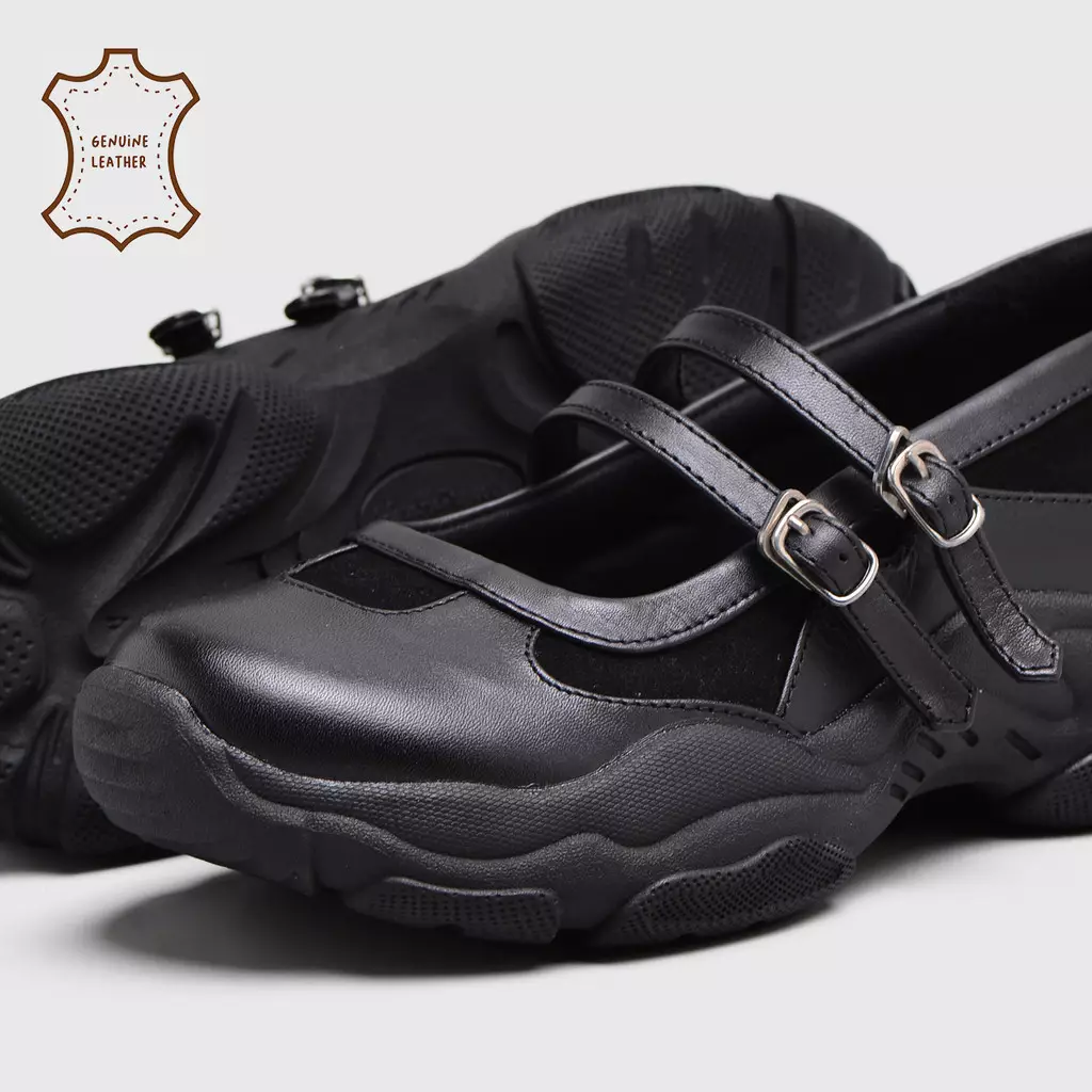 Scalia Sneakers Genuine Leather Black