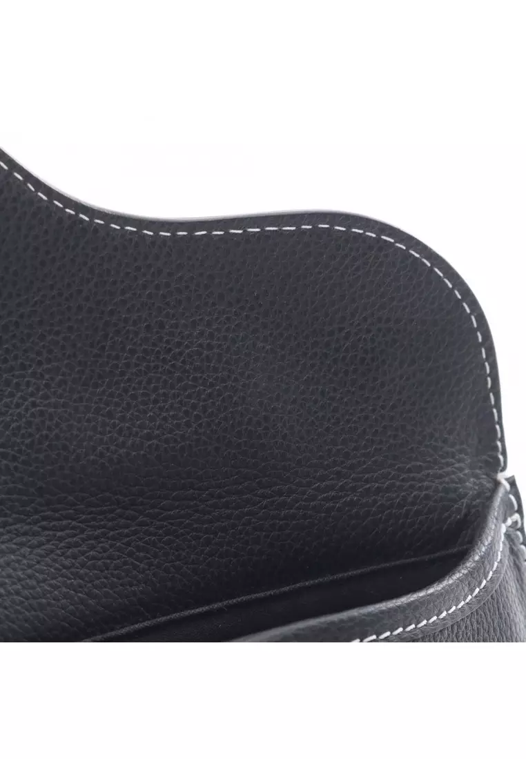 Pre-Loved Christian Dior saddle Shoulder bag leather black