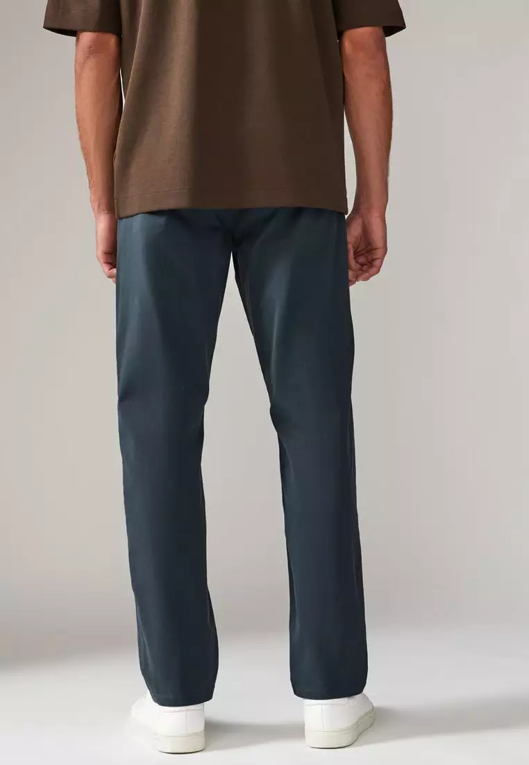 Stretch Chinos Trousers Straight Fit