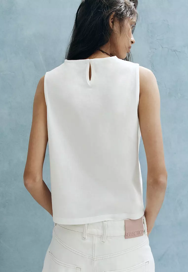 Embroidered Broderie Anglaise Top