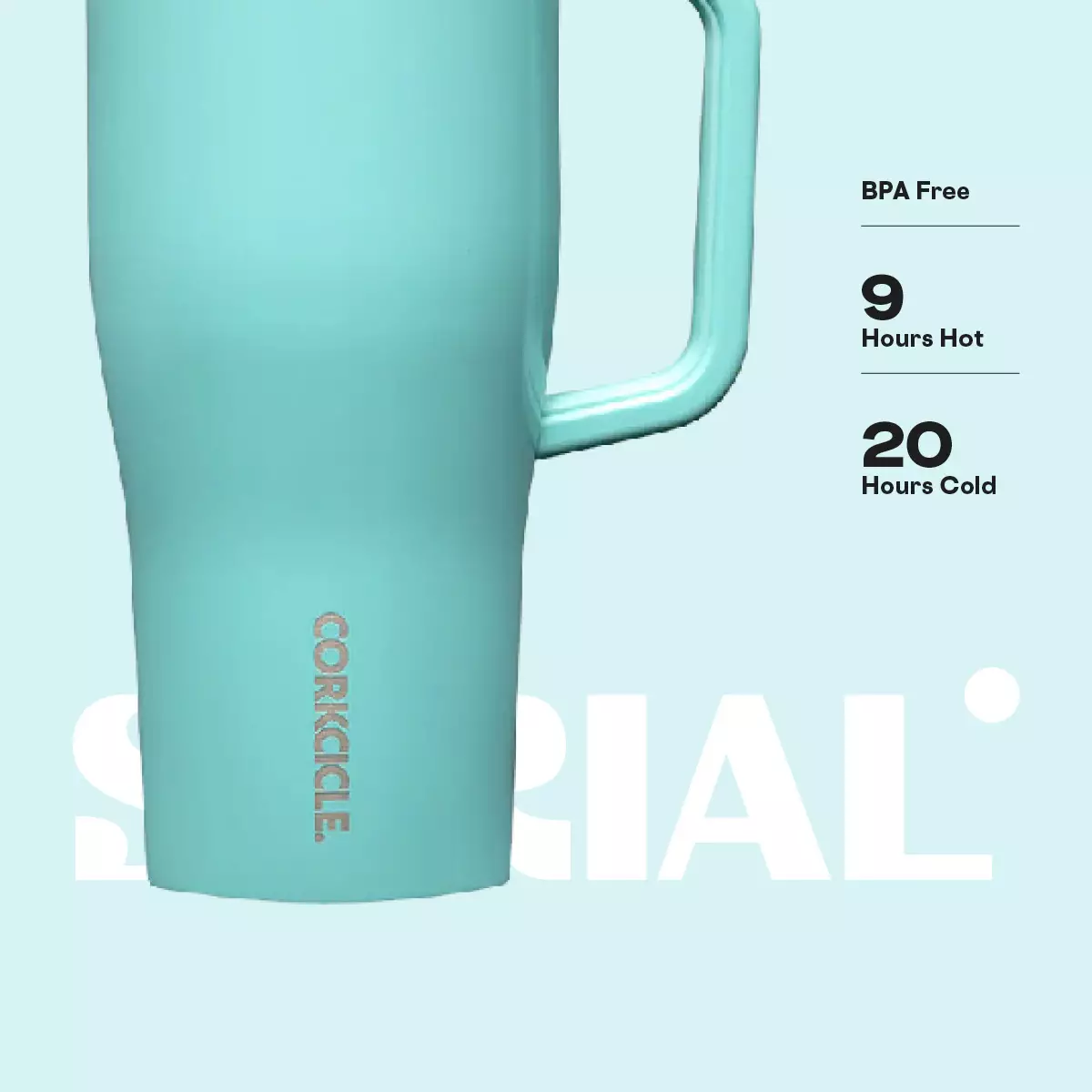 CORKCICLE Leakproof Cruiser 22oz - Turquoise