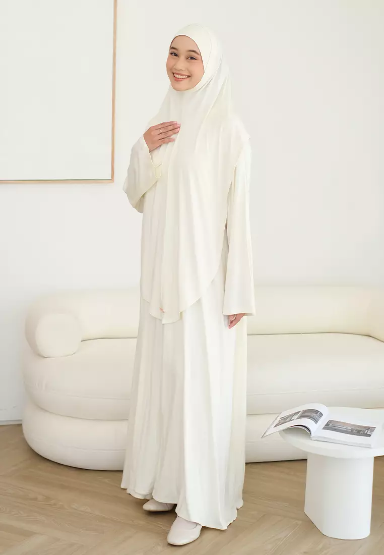 Saira Abaya Set Broken White
