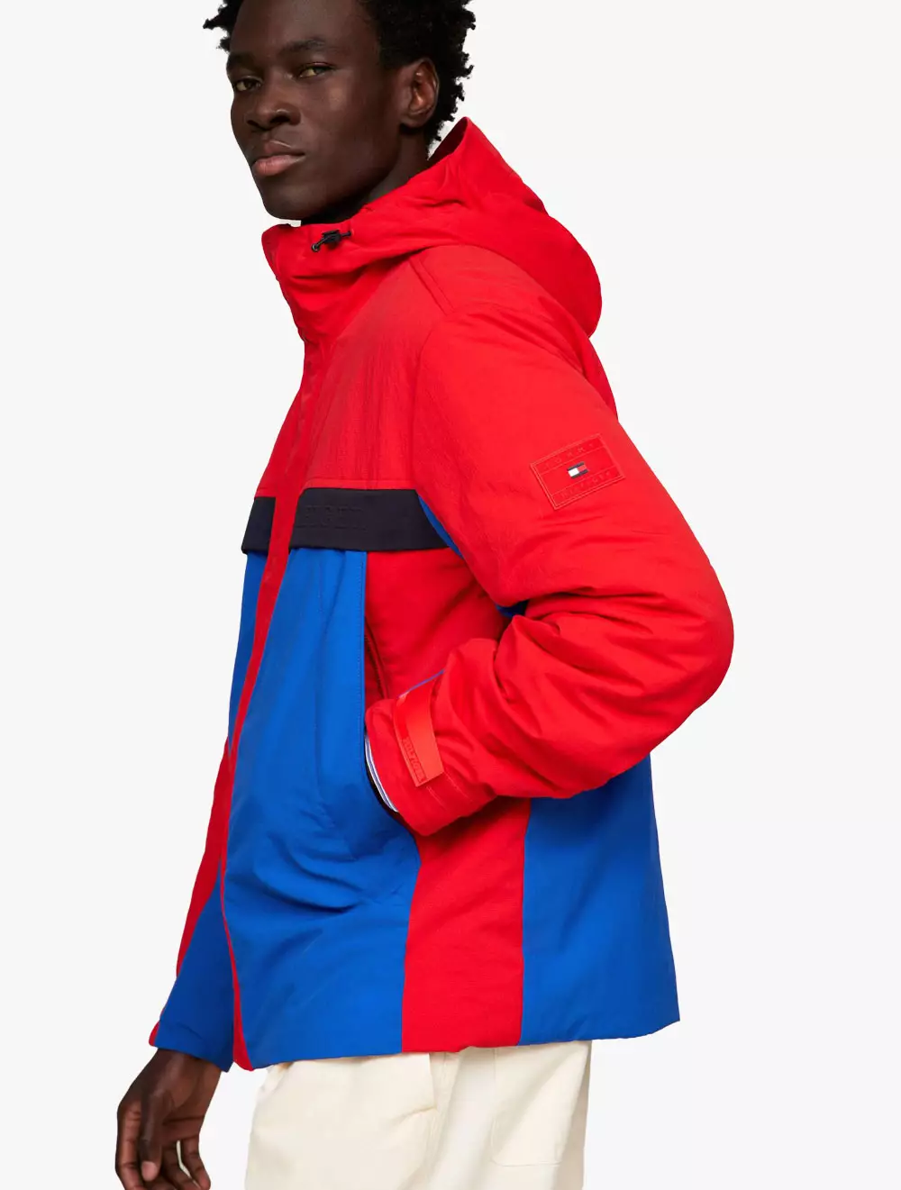 Color block tommy hilfiger jacket online