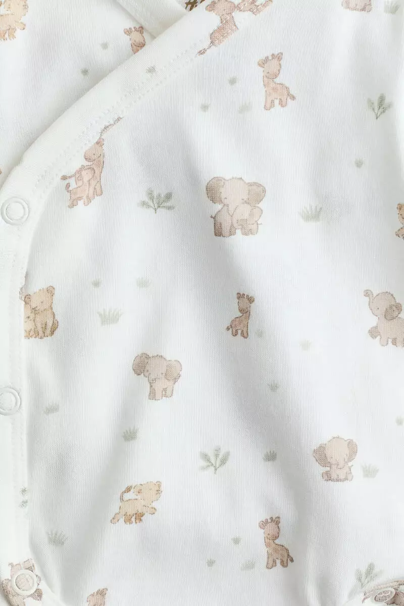 3-pack wrapover bodysuits