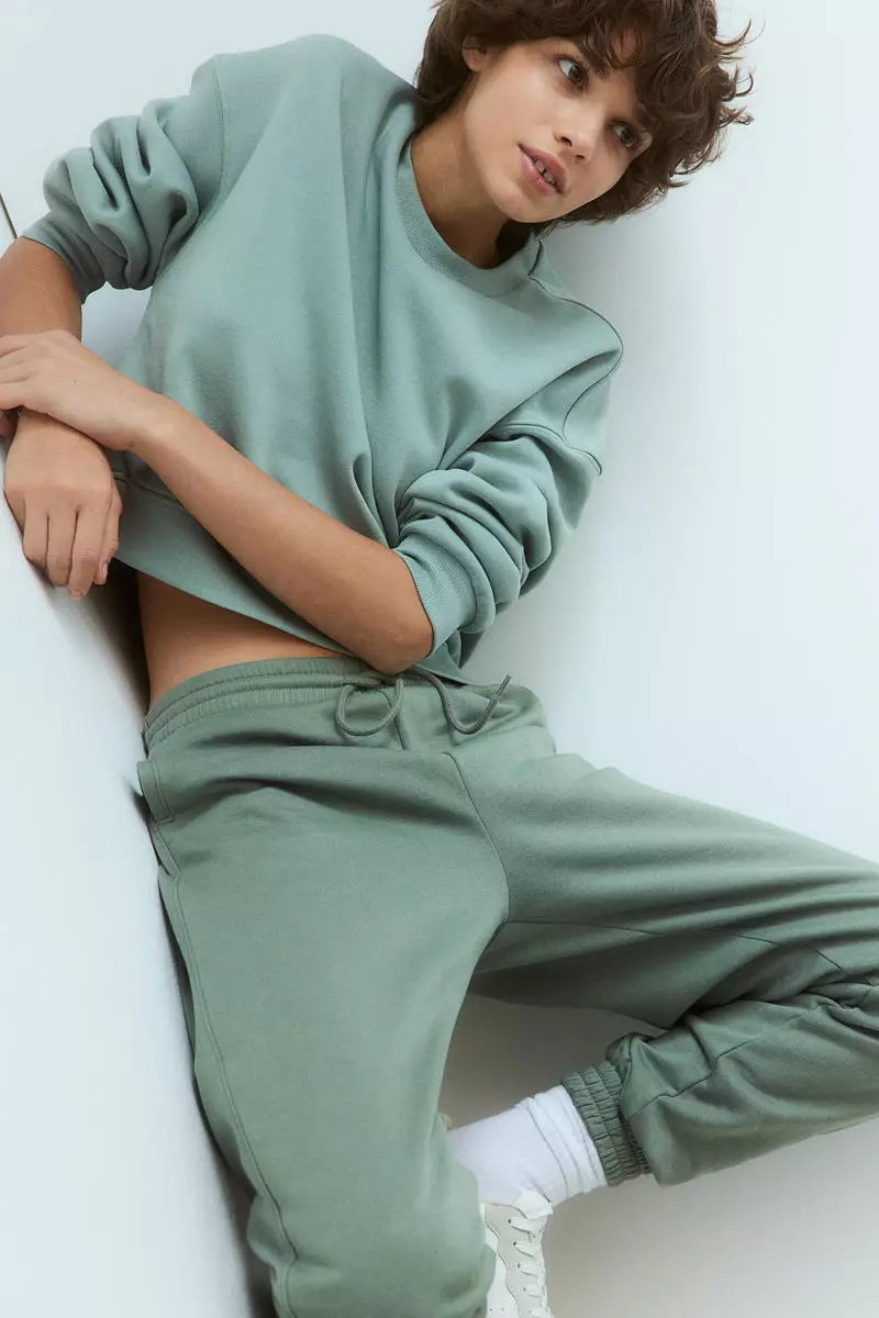 High-waisted joggers