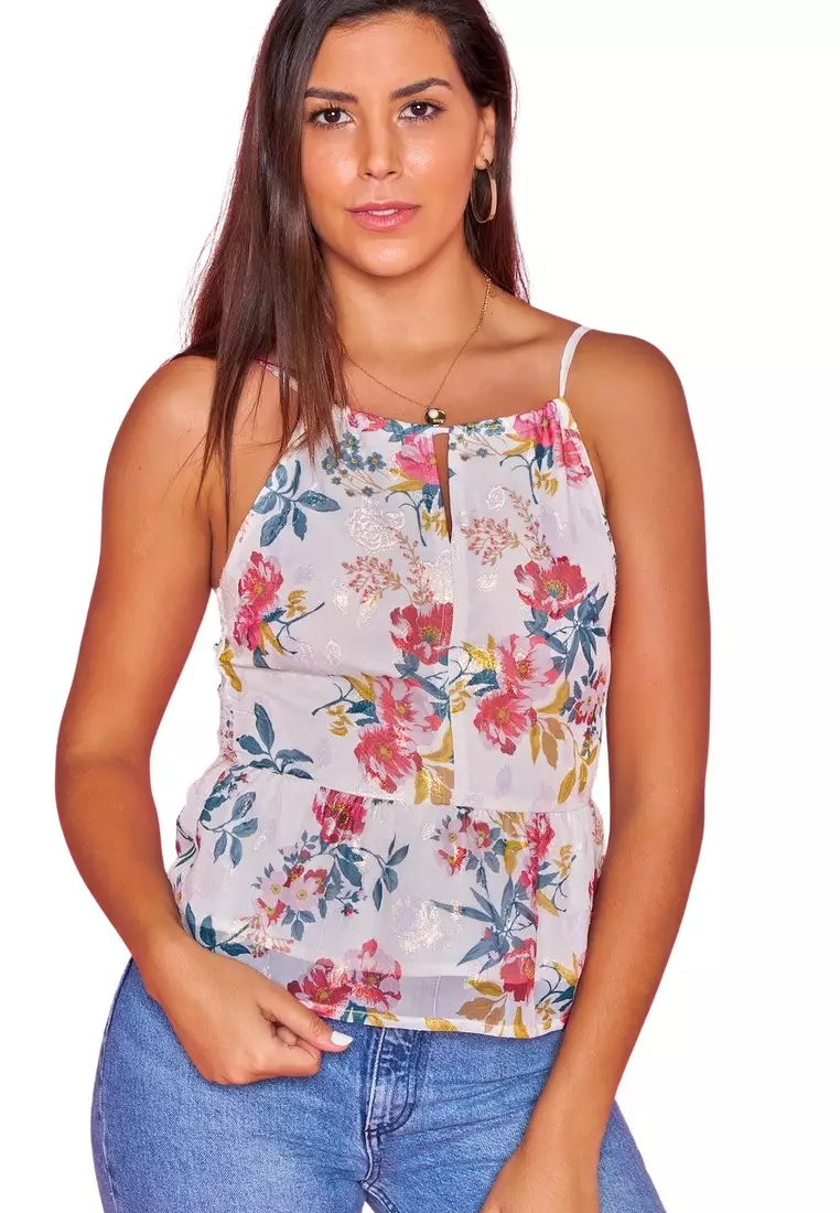Red spaghetti cheap strap tank top