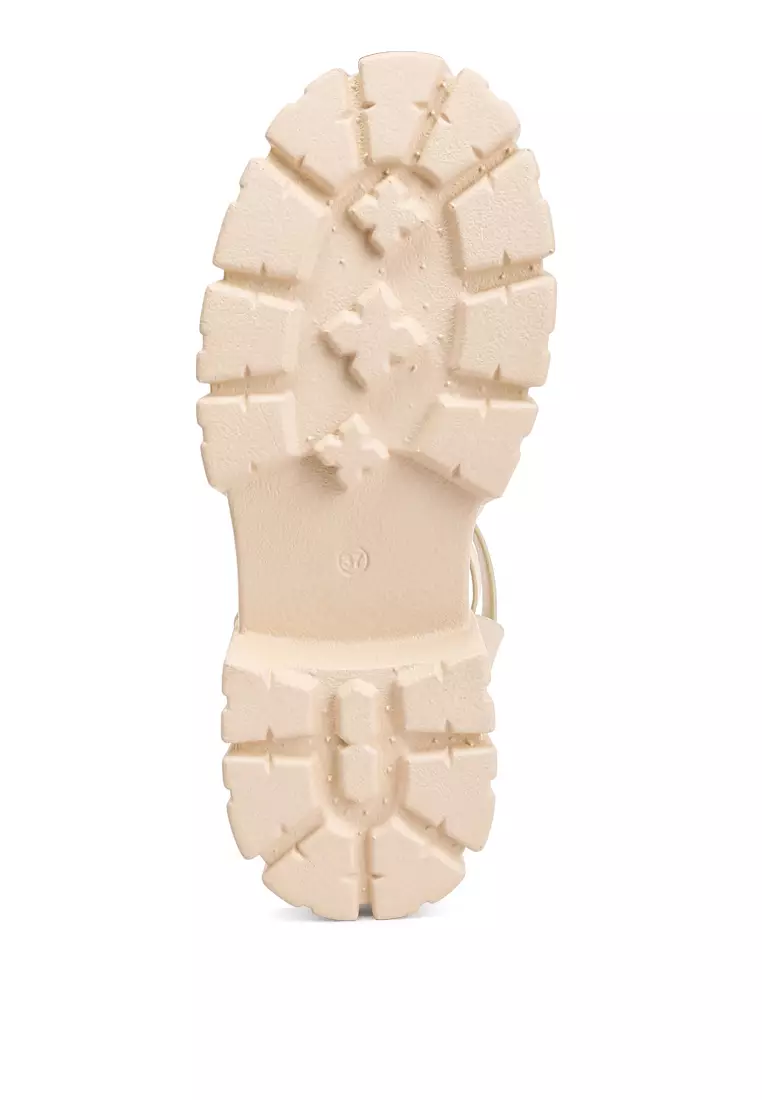 Gladiator Kulit Imitasi Daur Ulang Krem