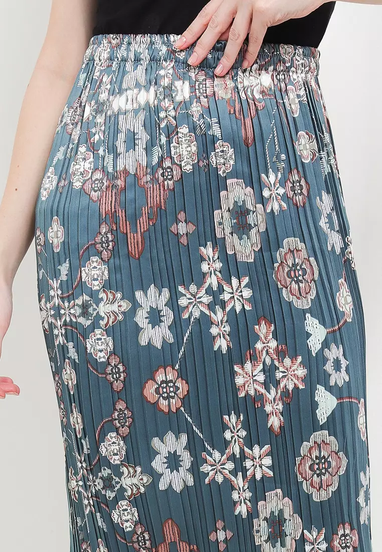 Rok Plisket Bunga