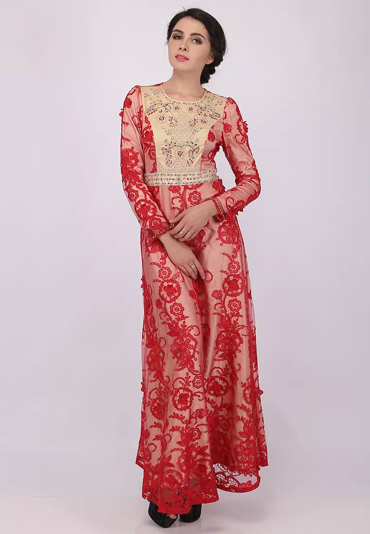 Bibiq Gamis Tile Bordir