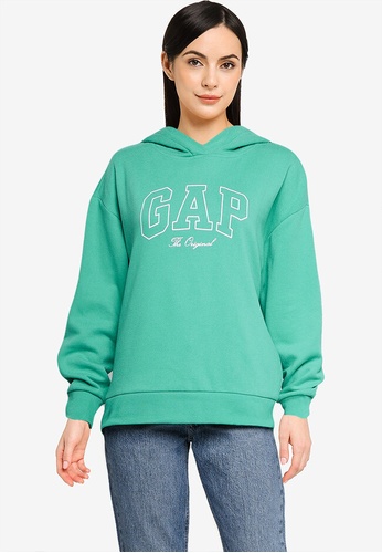 GAP green Logo Easy Pullover Hoodie AFFF2AA1C8B3EAGS_1