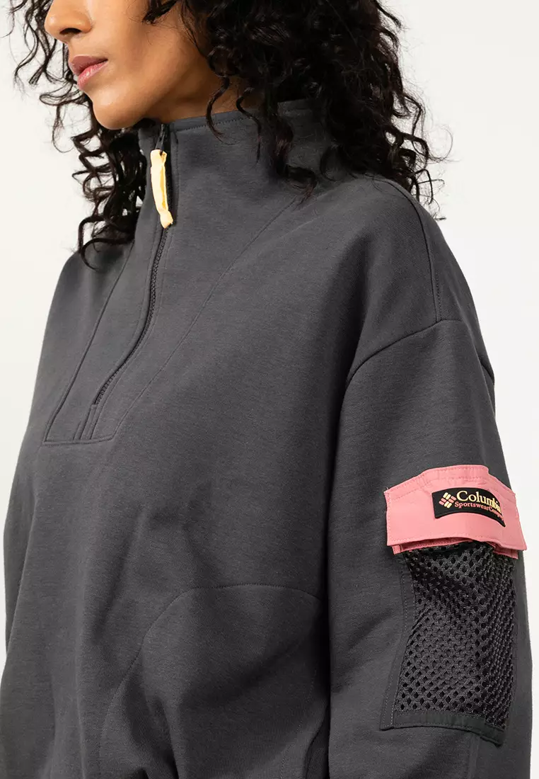 Painted Peak Cropped Fleece Sweatshirt