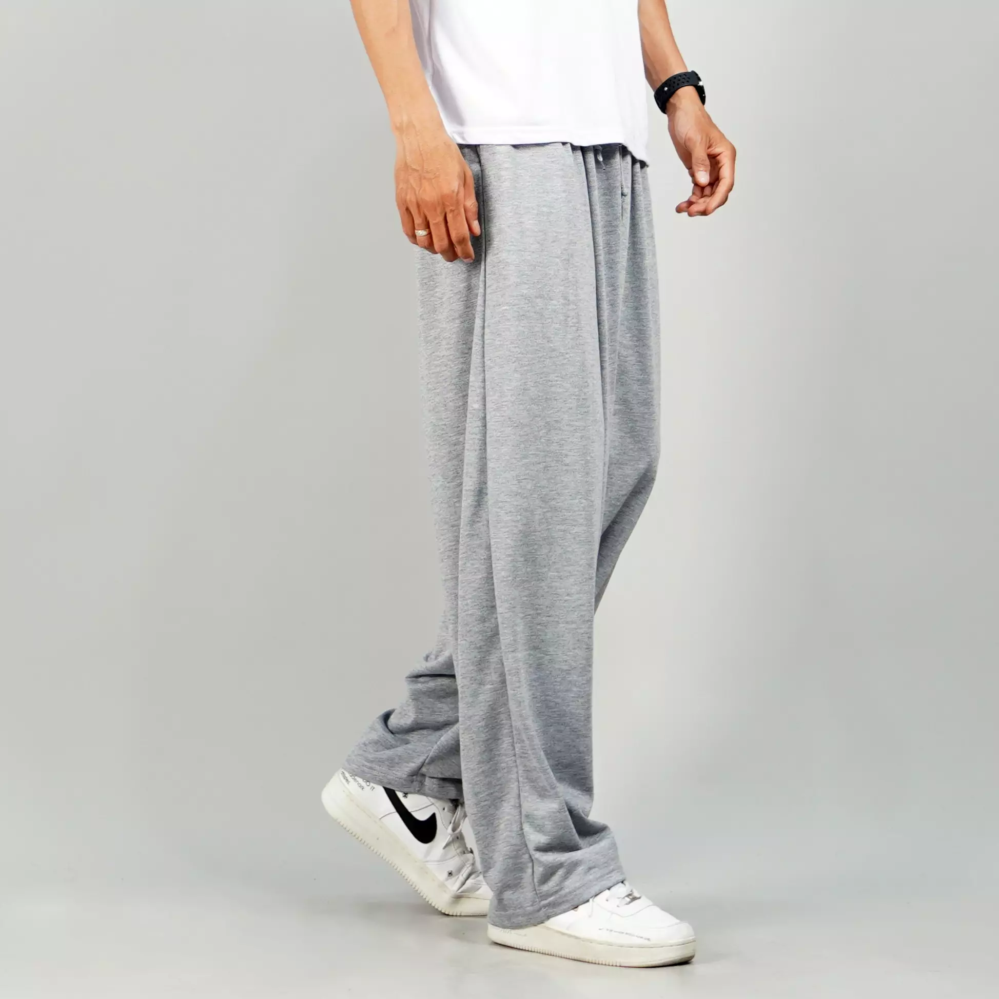 BAGGY PANTS Celana Baggy Pants Pria Wide Leg Pants Baggy Loose Fit Pants - ABU MUDA