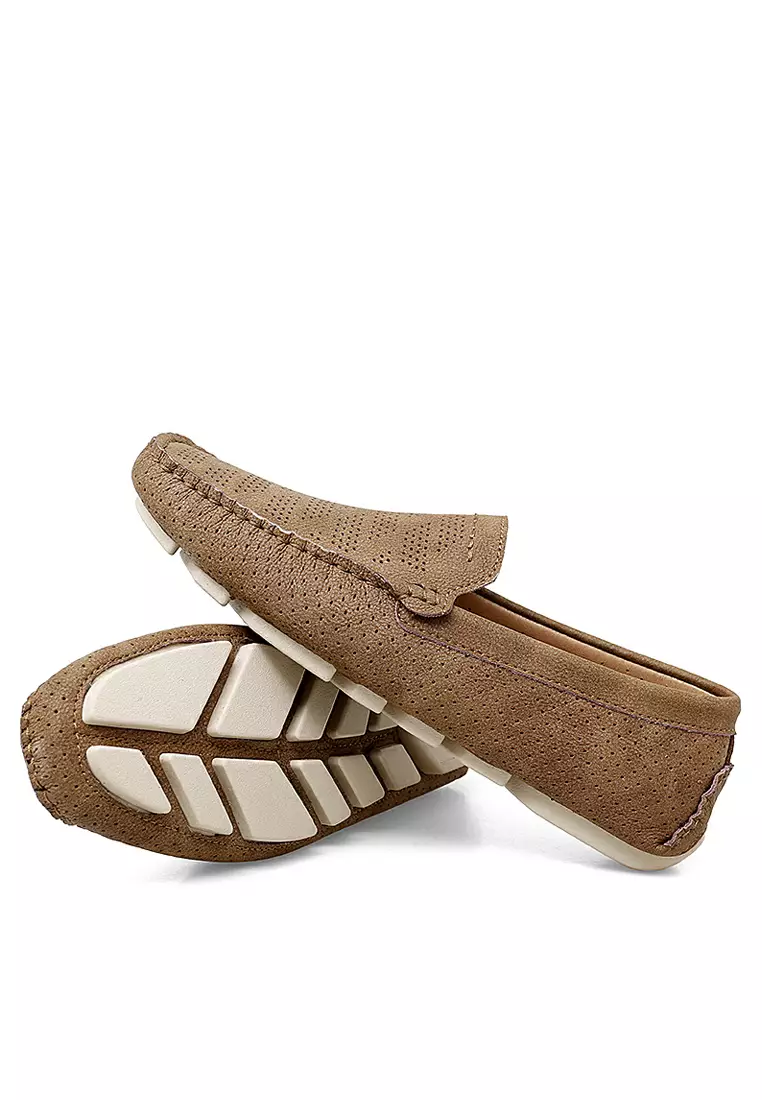 沖孔的真皮樂福鞋&帆船鞋YY3033