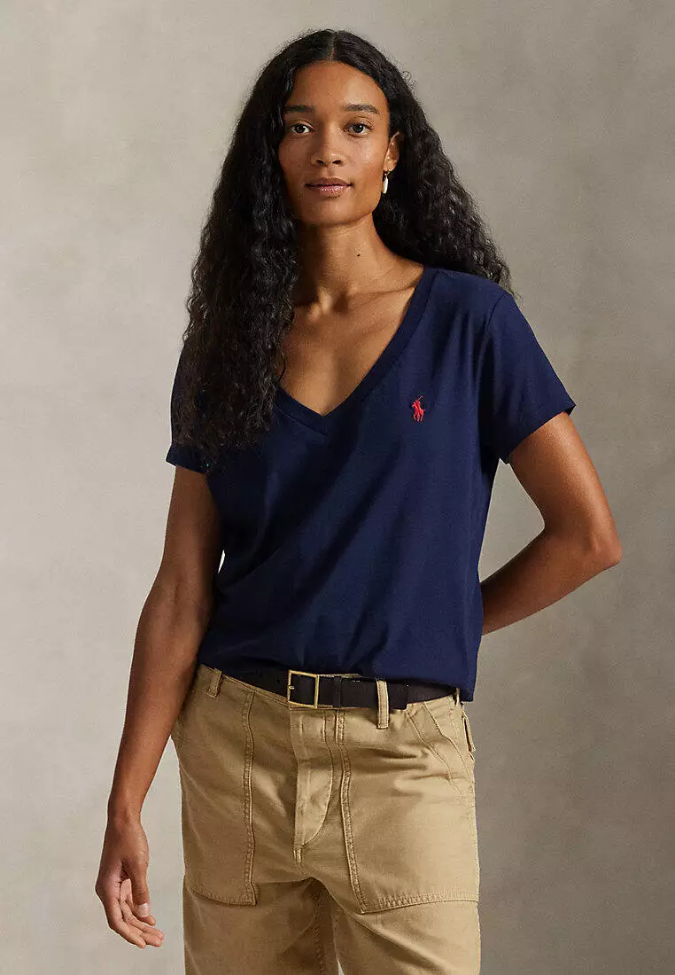 Buy Polo Ralph Lauren Polo Ralph Lauren Women Cotton Jersey V-Neck