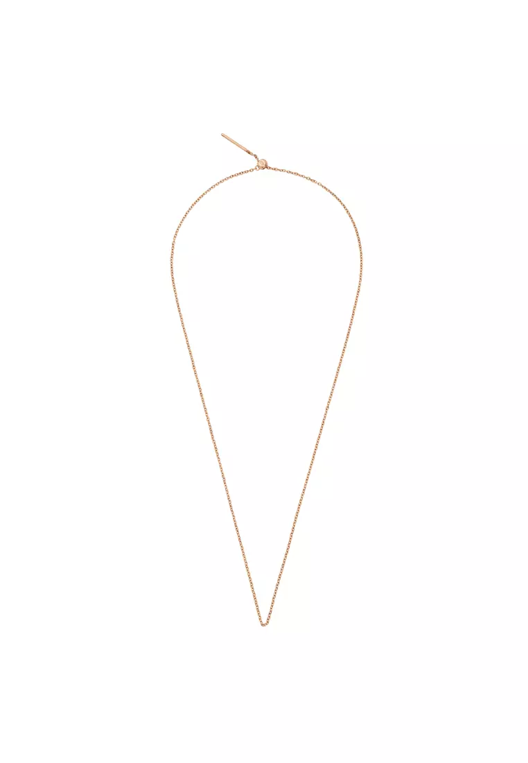 Charm Chain Necklace Rose Gold - Stainless Steel Chain Necklace - Charm collection - DW official