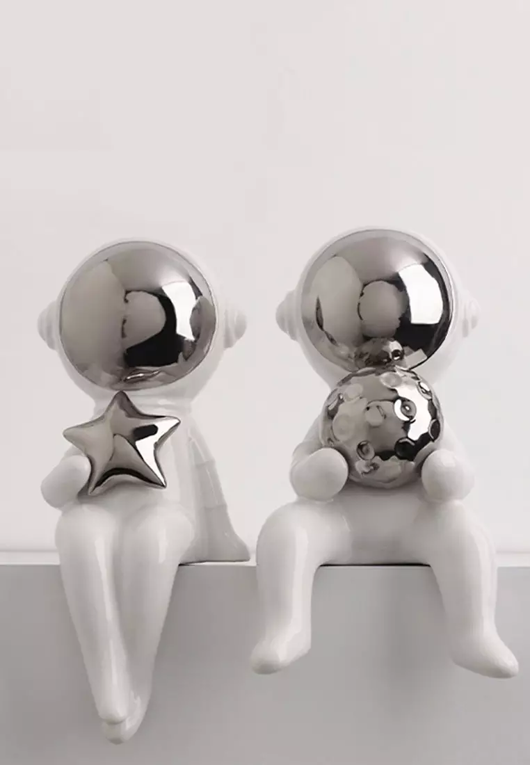 Buy RETAIL THERAPY PH Astronaut Ceramic Figurine Moon And Star Home
