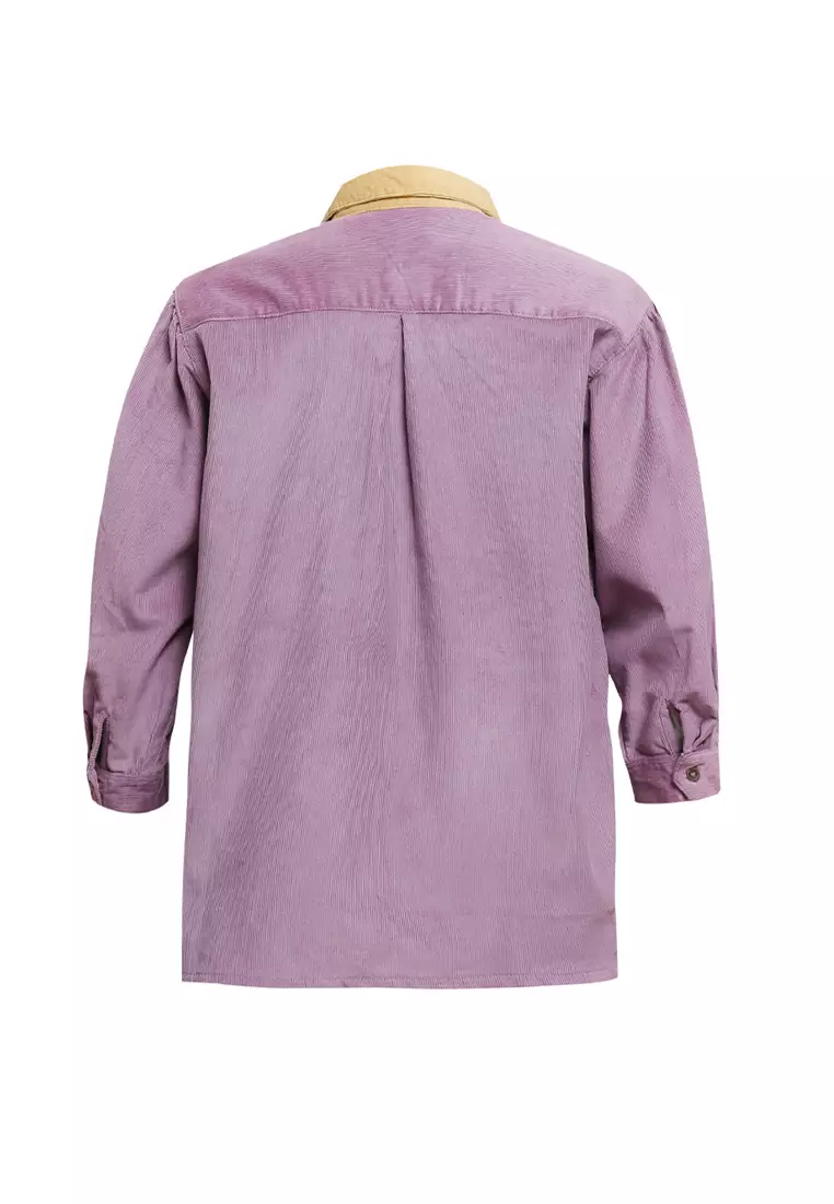 Girl Corduroy Oversized Midi Dress